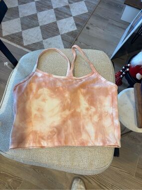 Women's Tie-Dye Cropped Cami Tank Top - Peach Offline - Size S worn 3 times